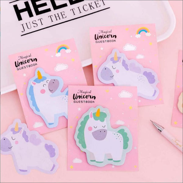 Unicorn sticky notes - set of 3 - Uncommongifts.in